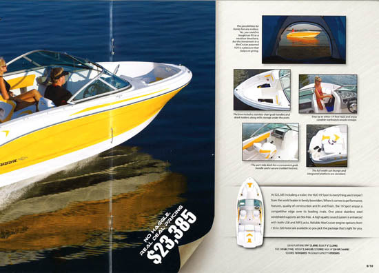 Chaparral 2012 H2O Sport Boats Brochure