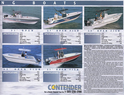Contender 2001 Abbreviated Brochure