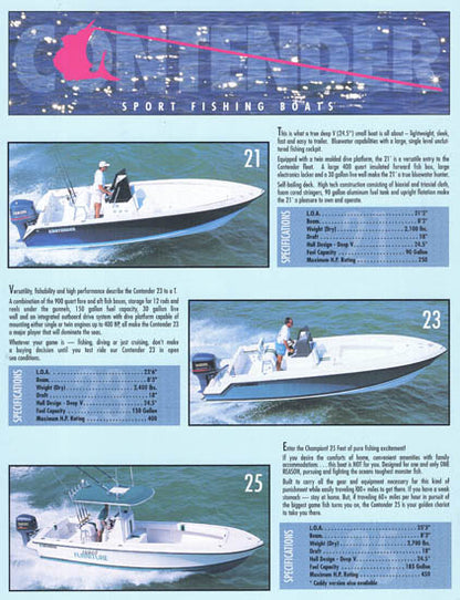 Contender 1997 Brochure