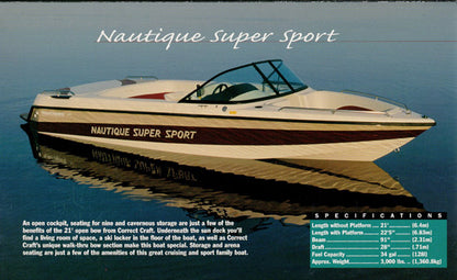 Correct Craft 1998 Nautiques Brochure