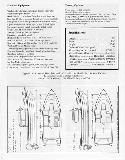 C-Dory 22 Cruiser Brochure