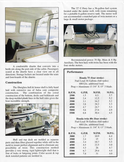 C-Dory 22 Cruiser Brochure
