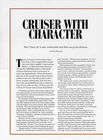 C-Dory 22 Boating World Magazine Reprint Brochure