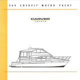 Carver 564 Cockpit Motor Yacht Specification Brochure (2001)