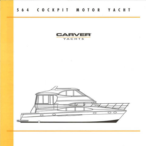 Carver 564 Cockpit Motor Yacht Specification Brochure (2001)