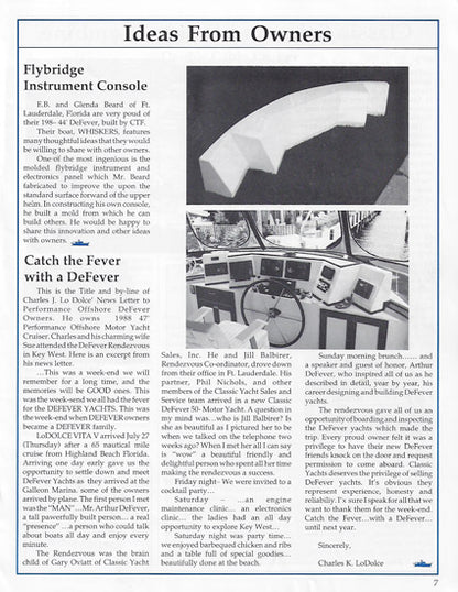 Defever Classic Cruiser Newsletter - Winter 1990
