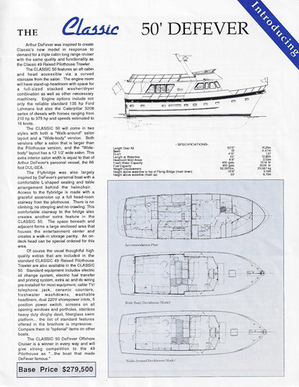 Defever Classic Cruiser Newsletter - Fall 1987