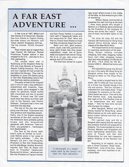 Defever Classic Cruiser Newsletter - Fall 1987