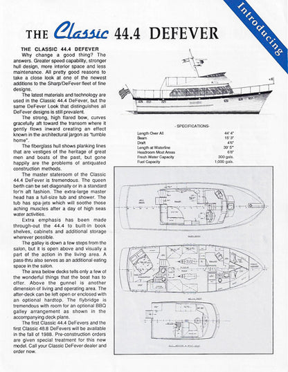 Defever Classic Cruiser Newsletter - Spring 1988