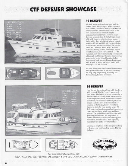 Defever Offshore Cruiser Newsletter - Summer 1993
