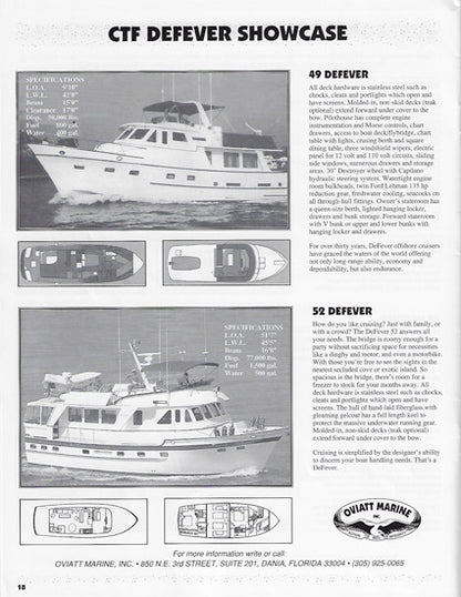 Defever Offshore Cruiser Newsletter - Summer 1993