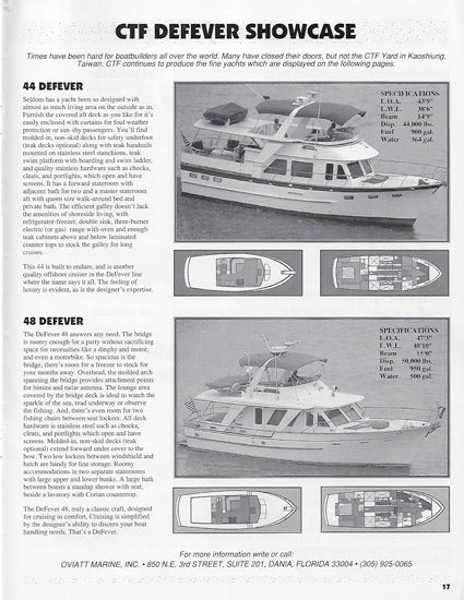 Defever Offshore Cruiser Newsletter - Summer 1993