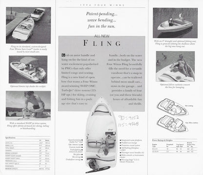 Four Winns Fling Specification Brochure