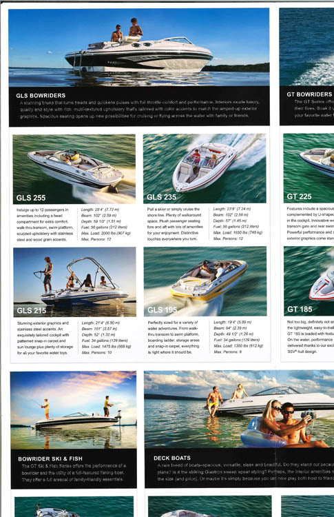 Glastron 2011 Poster Brochure