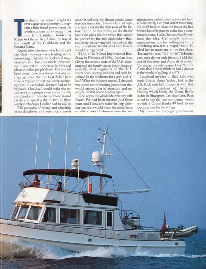 Grand Banks 49 Motorboating & Sailing Magazine Reprint Brochure