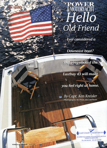 Grand Banks Eastbay 43 Power & Motoryacht Magazine Reprint Brochure