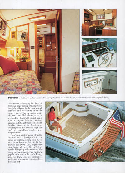 Grand Banks Eastbay 38 Motorboating & Sailing Magazine Reprint Brochure