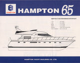 Hampton 64 / 64 Motor Yacht & Sportfisherman Brochure