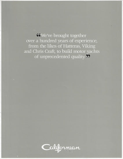 Carver Californian Construction Brochure