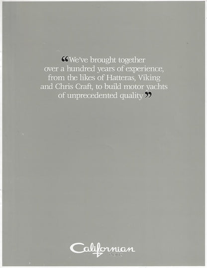 Carver Californian Construction Brochure