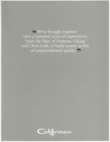 Carver Californian Construction Brochure