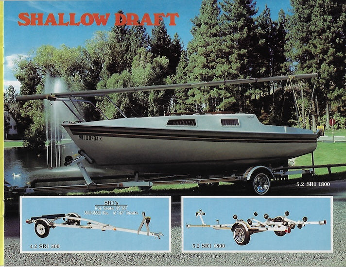 EZ Loader 1980s Sailboat Trailer Brochure