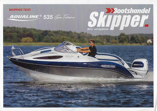 Aqualine 535 Gran Turismo Skipper Magazine Reprint Brochure