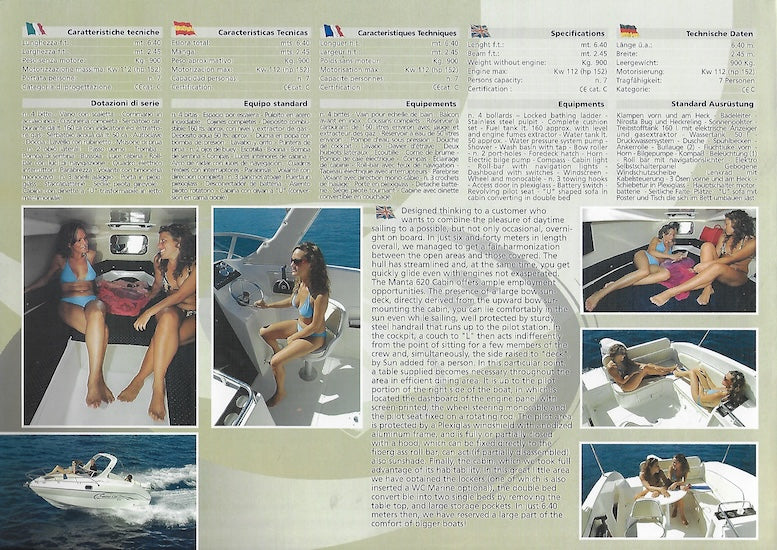 Savier Manta 620 Cabin Brochure