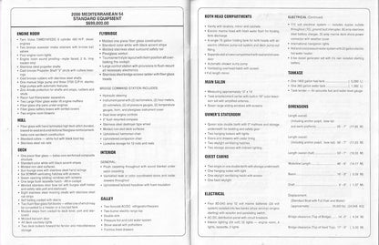 Mediterranean 54 Specification Brochure