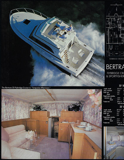 Bertram 33 II Flybridge Cruiser & Sportfisherman Brochure