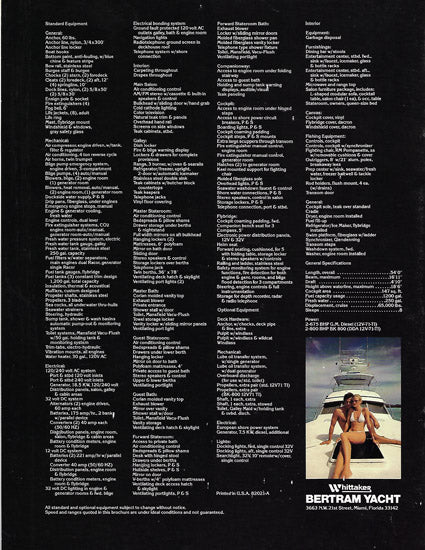 Bertram 54 Convertible Brochure