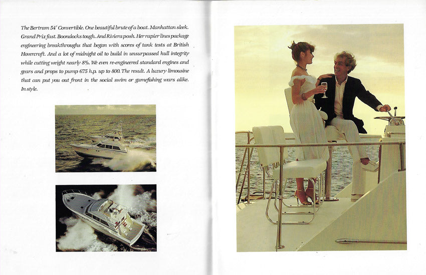 Bertram 54 Convertible Brochure