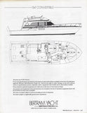 Bertram 54 Convertible Classic Specification Brochure