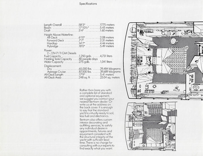 Bertram 58 Yacht Brochure