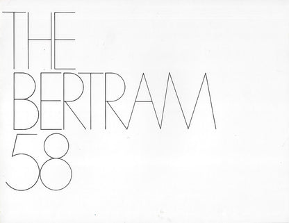 Bertram 58 Convertible Brochure