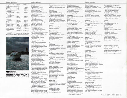 Bertram 58 Convertible Brochure
