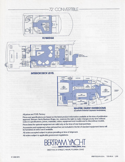 Bertram 72 Convertible Specification Brochure – SailInfo I