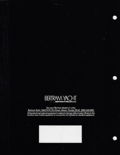 Bertram 28 Brochure