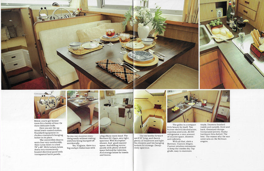 Bertram 33 Flybridge Cruiser Brochure