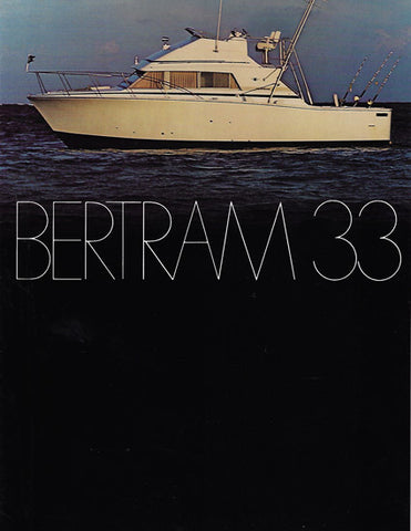 Bertram 33 Flybridge Cruiser Brochure