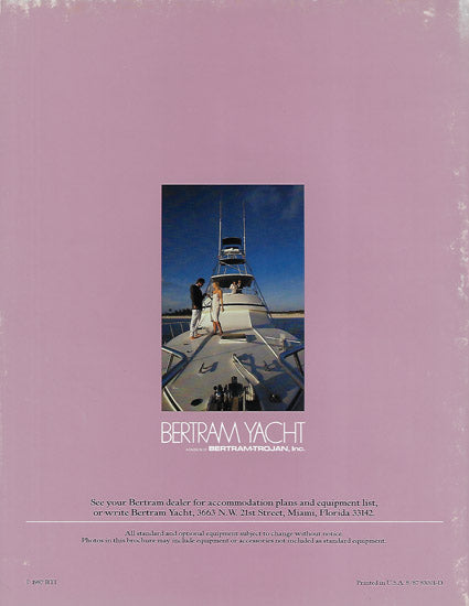 Bertram 50 Convertible Brochure