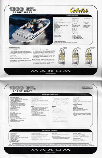 Cabela's 2008 Bayliner / Maxum Brochure
