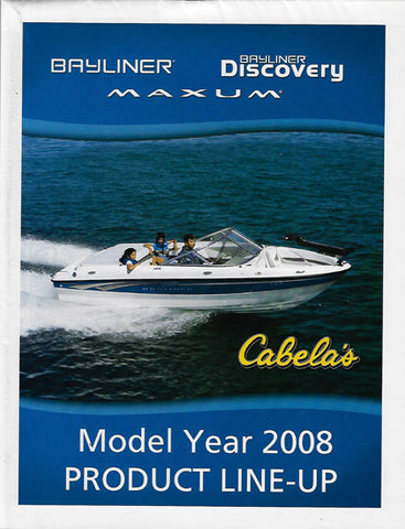 Cabela's 2008 Bayliner / Maxum Brochure
