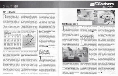 Cruisers 3650 Aft Cabin Magazine Reprint Brochure