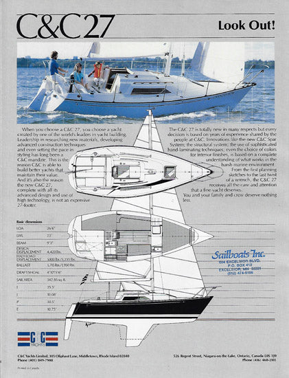 C&C 27 Mark V Brochure