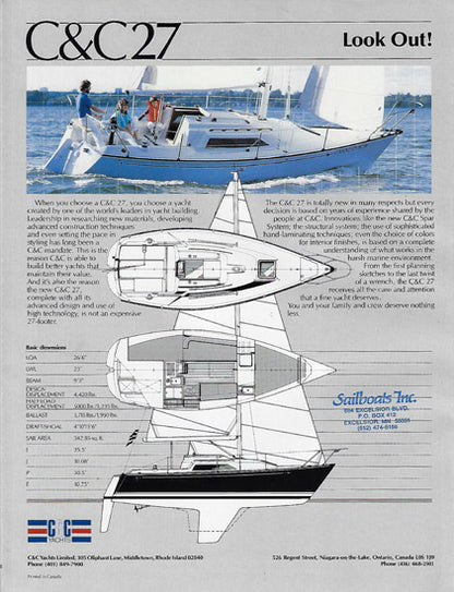 C&C 27 Mark V Brochure