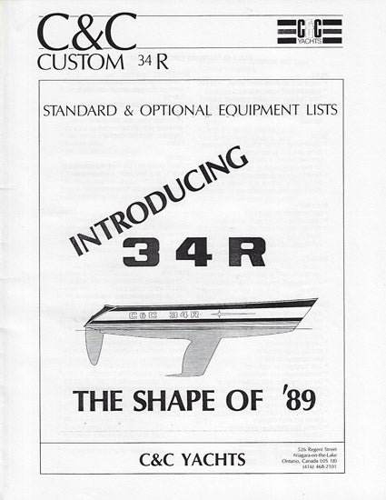C&C 34R Specification Brochure / Launch Package