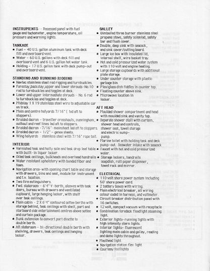 C&C 34+ Specification Brochure