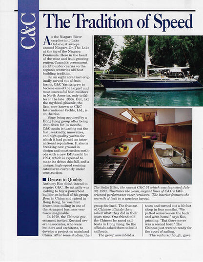 C&C Newsletter Brochure