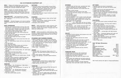 C&C Landfall 39 Specification Brochure